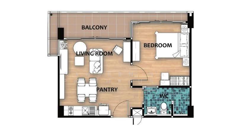 Baan Khao Yai, Nakhon Ratchasima, Thanarat Road, Mu Si, Pak Chong, Nakhon Ratchasima, 1 Bedroom, 49 sqm, Condo For Sale, by Sansern Na Patthalung, 500615475 - DDproperty.com