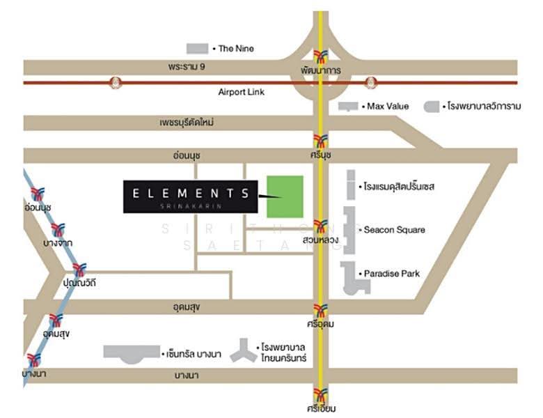 Elements Srinakarin, Bangkok, 43-1 Soi Supaphong 3, Intersection 4, Srinakarin Road, Nong Bon, Prawet, Bangkok, 2 Bedrooms, 58 sqm, Condo For Rent, by Sirithong Saetang, 500616939 - DDproperty.com