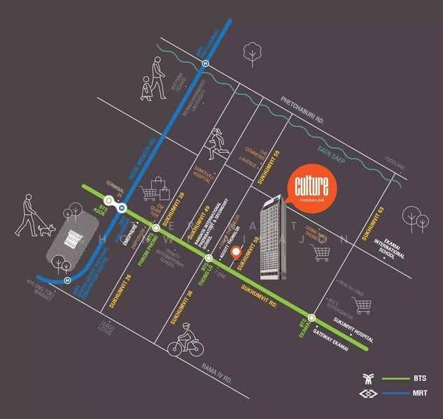 Culture Thonglor, กรุงเทพ, Soi Sukhumvit 59, Sukhumvit Road, คลองตันเหนือ, วัฒนา, กรุงเทพ, 31 ตร.ม., คอนโด ให้เช่า, โดย Teeranant Chonwisaikajon, 500617840 - DDproperty.com