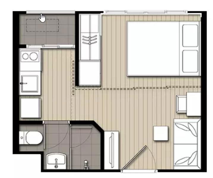 IDEO Wutthakat, Bangkok, Soi Wing Wua, Ratchapruk Road, Bangko, Chom Thong, Bangkok, 1 Bedroom, 22 sqm, Condo For Sale, by พุฒิโชติ ศรีวัง, 500618397 - DDproperty.com