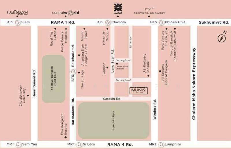 Muniq Langsuan, Bangkok, Soi Tonson, Lumphini, Pathum Wan, Bangkok, 2 Bedrooms, 86 sqm, Condo For Rent, by Nat Tantirapan, 500618746 - DDproperty.com