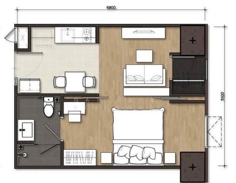 Haus 23 Ratchada-Ladprao : เฮ้าส์ 23 รัชดา – ลาดพร้าว, กรุงเทพ, 1009 ถ.ลาดพร้าว, จันทรเกษม, จตุจักร, กรุงเทพ, 34 ตร.ม., คอนโด ขาย, โดย Natthaya Ninkhwan, 500619069 - DDproperty.com