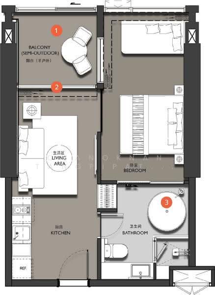 VEHHA Hua Hin, Prachuap Khiri Khan, Soi Hua Hin 106, Nong Kae, Hua Hin, Prachuap Khiri Khan, 1 Bedroom, 46 sqm, Condo For Sale, by Chanoknan Tangpipattanapong, 500619778 - DDproperty.com