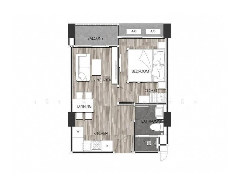 Pristine Park 3 (Dusit Grand Park 3), Chon Buri (Pattaya), Nong Pru, Bang Lamung (Pattaya), Chon Buri (Pattaya), 1 Bedroom, 34 sqm, Condo For Sale, by วชิราพันธ์ โฟรห์ลิค, 500622585 - DDproperty.com