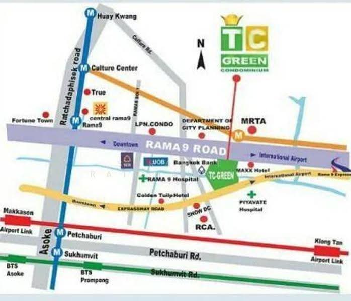 TC Green Rama 9 : ทีซี กรีน พระราม 9, กรุงเทพ, ถนนพระราม 9, ห้วยขวาง, กรุงเทพ, 40 ตร.ม., คอนโด ให้เช่า, โดย Sarawut Ratchawong, 500623296 - DDproperty.com