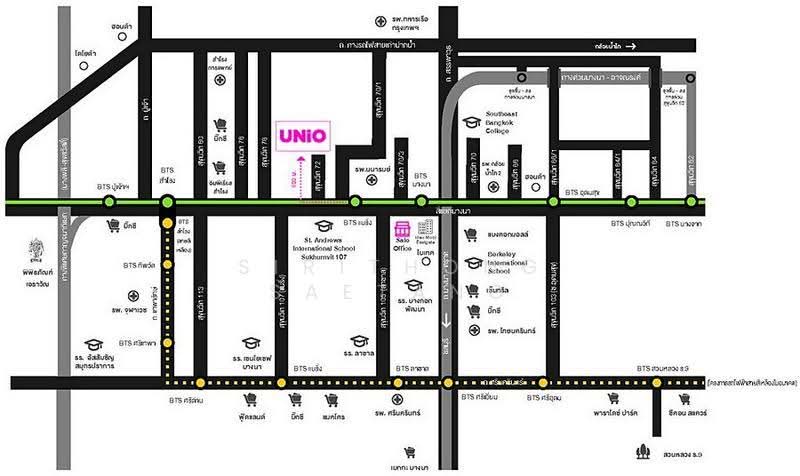 Unio Sukhumvit 72, Samut Prakan, 285 Soi Sukhumvit 72, Samrong Nua, Muang Samut Prakarn, Samut Prakan, Studio, 23 sqm, Condo For Rent, by Sirithong Saetang, 500624895 - DDproperty.com