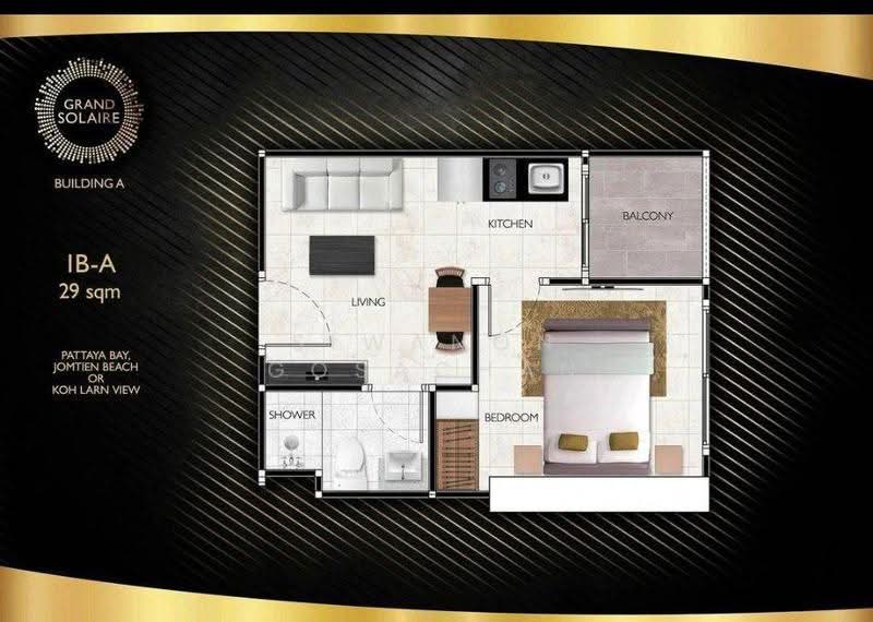 Grand Solaire Pattaya, Chon Buri (Pattaya), Bang Lamung, Bang Lamung (Pattaya), Chon Buri (Pattaya), 1 Bedroom, 29 sqm, Condo For Sale, by Siwanon Gosachan, 500626317 - DDproperty.com