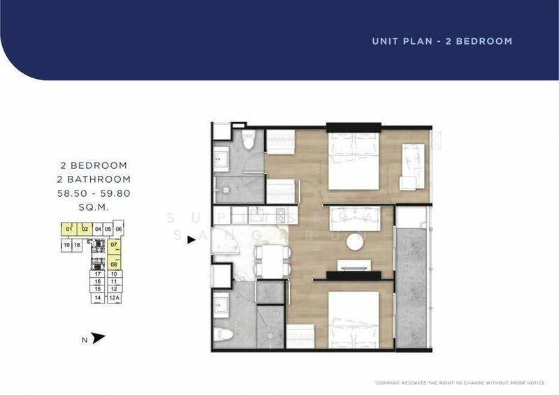 Once Pattaya, Chon Buri (Pattaya), 15 6 Sukhumvit 99, Na Kloe, Bang Lamung (Pattaya), Chon Buri (Pattaya), 2 Bedrooms, 52 sqm, Condo For Sale, by Supitsara Sangarun, 500627709 - DDproperty.com