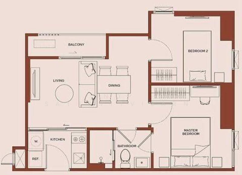 Metris District Ladprao, Bangkok, Lat Phrao Rd, Jom Phon, Chatuchak, Bangkok, 2 Bedrooms, 42 sqm, Condo For Sale, by Nop Satjavitvisarn, 500628364 - DDproperty.com