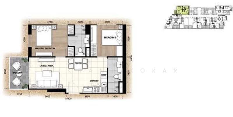 The Riviera Palm Beach Wongamat : เดอะ ริเวียร่า ปาล์ม บีช วงศ์อมาตย์, ชลบุรี, นาเกลือ, บางละมุง, ชลบุรี, 62 ตร.ม., คอนโด ให้เช่า, โดย Vikrant Kokar, 500628756 - DDproperty.com