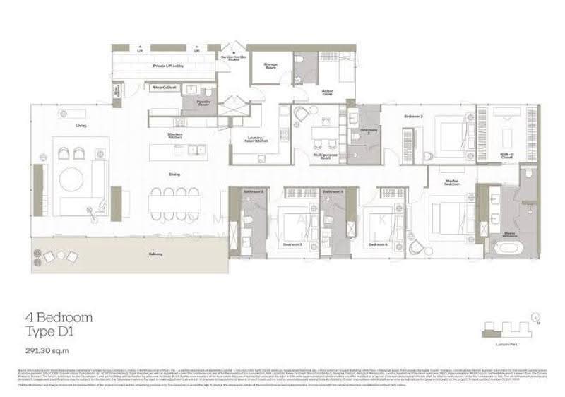 Dusit Central Park (Residences) : ดุสิต เซ็นทรัลพาร์ค, กรุงเทพ, 946 ถนนพระราม 4, สีลม, บางรัก, กรุงเทพ, 291 ตร.ม., คอนโด ขาย, โดย Jomchanok Aswavibul, 500629801 - DDproperty.com