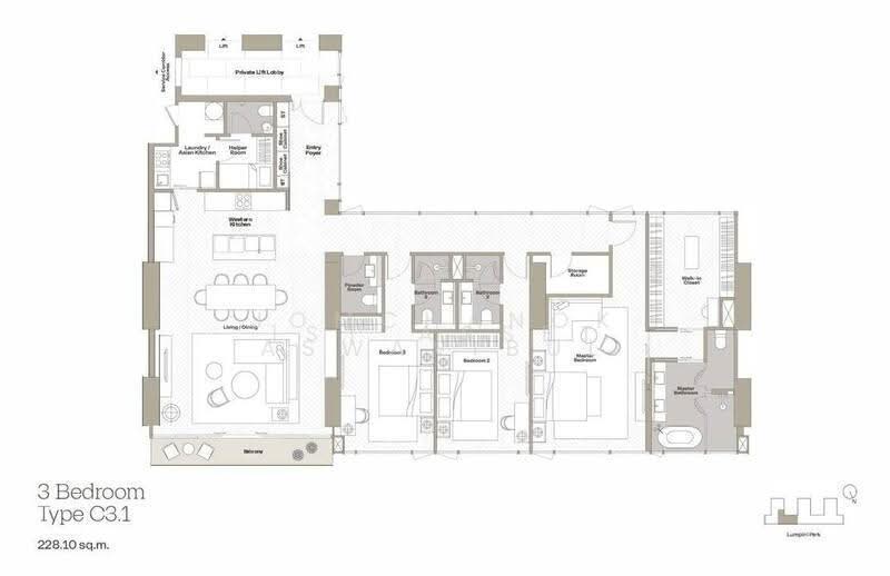 Dusit Central Park (Residences) : ดุสิต เซ็นทรัลพาร์ค, กรุงเทพ, 946 ถนนพระราม 4, สีลม, บางรัก, กรุงเทพ, 228 ตร.ม., คอนโด ขาย, โดย Jomchanok Aswavibul, 500629815 - DDproperty.com
