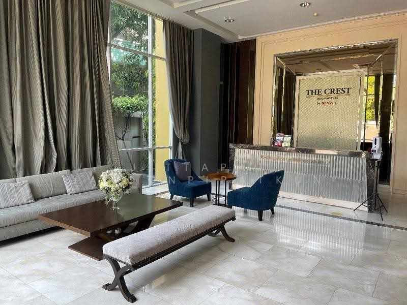 The Crest Sukhumvit 24, Bangkok, Soi Methi Niwet, Khong Tan, Khlong Toei, Bangkok, 1 Bedroom, 47 sqm, Condo For Rent, by Jettapat Jaroonpipatkun, 500629827 - DDproperty.com