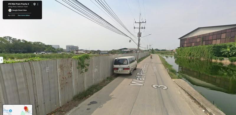 ขายที่ดินซอยเปรมประชากร 3 (บางพูน) ปทุมธานี 6 ไร่เศษ ผังสีชมพู หน้ากว้าง 78.54 ม. ใกล้ถนน 346, ปทุมธานี, ซอยเปรมประชากร 3, บางพูน, เมืองปทุมธานี, ปทุมธานี, 10,772 ตร.ม., ที่ดิน ขาย, โดย ธีรรัชต์ ศรีเล็กดี, 500630846 - DDproperty.com