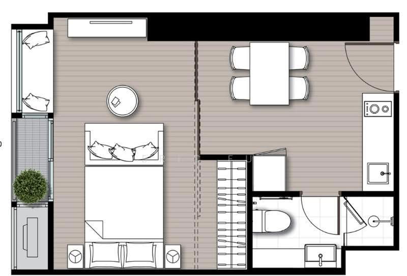 Noble Form Thonglor, Bangkok, Sukhumvit 55, Khlong Tan Nua, Watthana, Bangkok, 1 Bedroom, 33 sqm, Condo For Rent, by Eric Fu, 500633747 - DDproperty.com