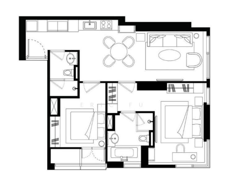 La Clef Bangkok by The Crest Collection, Bangkok, Phra Kanong, Khlong Toei, Bangkok, 2 Bedrooms, 75 sqm, Apartment For Rent, by Eric Fu, 500633803 - DDproperty.com