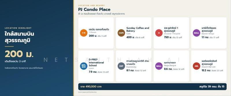 PJ Condo Place : พี เจ คอนโดเพลส, สมุทรปราการ, ถ.บางนา-ตราด, ราชาเทวะ, บางพลี, สมุทรปราการ, 39 ตร.ม., คอนโด ขาย, โดย Netsanthiah Ai, 500634000 - DDproperty.com