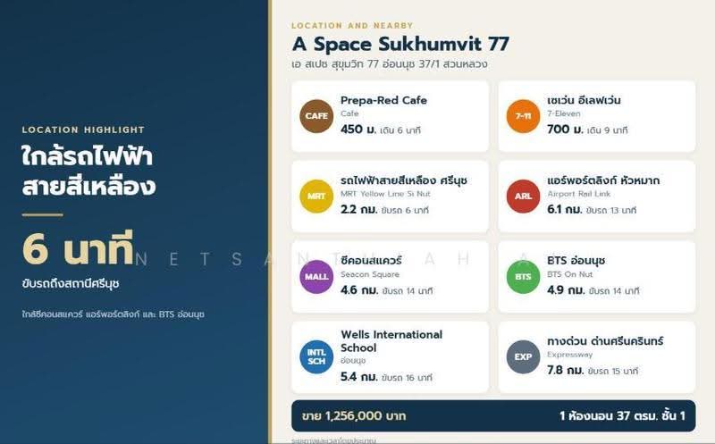 A Space Sukhumvit 77 : เอ สเปซ สุขุมวิท77, กรุงเทพ, 2345 ซอยสุขุมวิท 77, สวนหลวง, กรุงเทพ, 37 ตร.ม., คอนโด ขาย, โดย Netsanthiah Ai, 500634010 - DDproperty.com