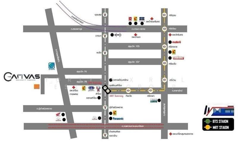 The Canvas Sukhumvit-Samrong : เดอะ แคนวาส สุขุมวิท-สำโรง, สมุทรปราการ, ถนนทางรถไฟสายเก่าปากน้ำ, สำโรง, พระประแดง, สมุทรปราการ, 160 ตร.ม., ทาวน์เฮ้าส์ ขาย, โดย Forty-Six Real Estate Group, 500634205 - DDproperty.com