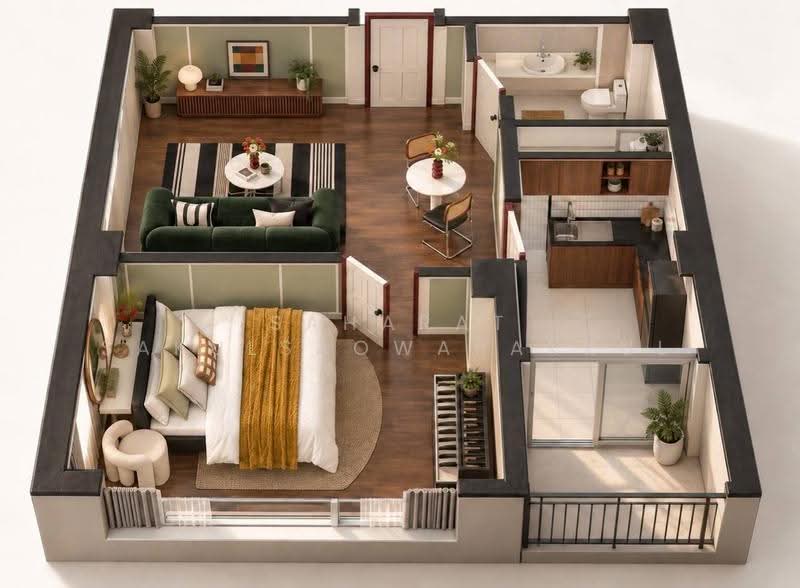 Lumpini Ville Cultural Center, Bangkok, Prachautid Road, Samsen Nok, Huai Khwang, Bangkok, 1 Bedroom, 37 sqm, Condo For Sale, by Saharat Sakulsaowapakkul, 500634372 - DDproperty.com