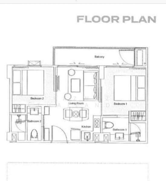Skypark Celeste Laguna, Phuket, Choeng Thale, Thalang, Phuket, 2 Bedrooms, 43 sqm, Condo For Sale, by Fazwaz (Thailand) Co., Ltd., 500635384 - DDproperty.com