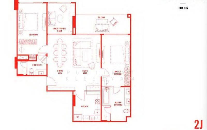 The Standard Residences Hua Hin, Prachuap Khiri Khan, Nong Kae, Hua Hin, Prachuap Khiri Khan, 2 Bedrooms, 114 sqm, Condo For Sale, by Puttirat Kleebyam, 500635846 - DDproperty.com