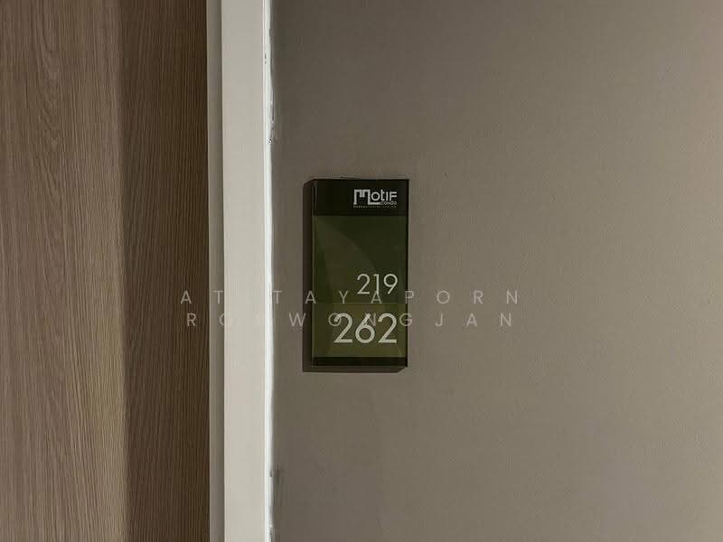 Motif Condo, Bangkok, 219 Thanon Intharaphithak, Bang Yi Rua, Thon Buri, Bangkok, 1 Bedroom, 36 sqm, Condo For Sale, by Atitayaporn Robwongjan, 500637184 - DDproperty.com