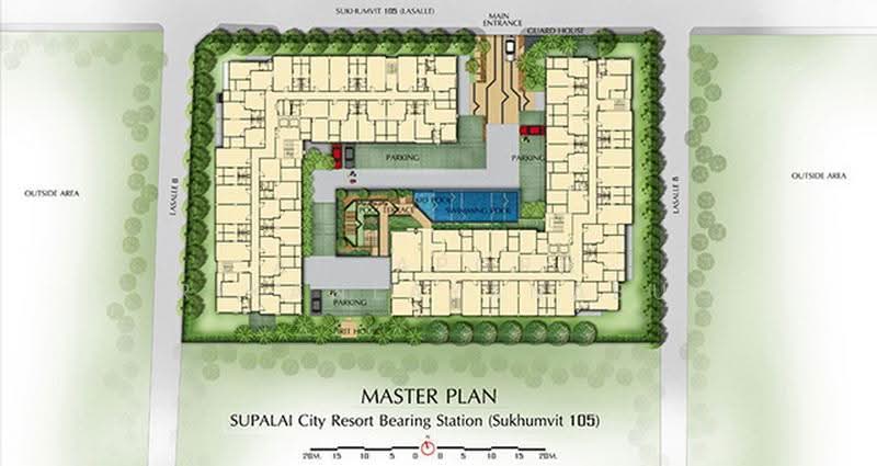 Supalai City Resort Bearing Station : ศุภาลัย ซิตี้ รีสอร์ท สถานีแบริ่ง สุขุมวิท, กรุงเทพ, 128 สุขุมวิท, บางนา, กรุงเทพ, 42 ตร.ม., คอนโด ให้เช่า, โดย Anyaporn Srikanlayanabut, 500638750 - DDproperty.com