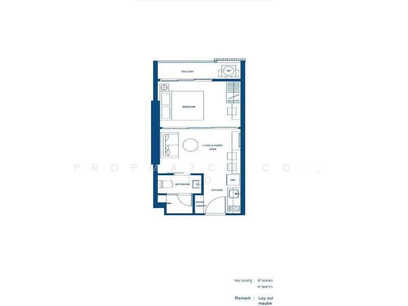 The Line Phahonyothin Park, Bangkok, 1090 Phahonyothin Road, Jom Phon, Chatuchak, Bangkok, 1 Bedroom, 33 sqm, Condo For Rent, by PROPMATCH CO., LTD., 500639405 - DDproperty.com