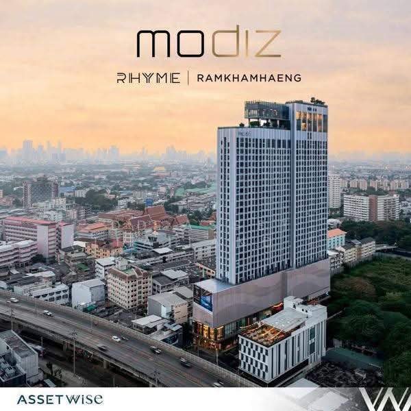 Modiz Rhyme Ramkhamhaeng, Bangkok, Ramkhamhaeng Road, Hua Mak, Bang Kapi, Bangkok, 1 Bedroom, 26 sqm, Single Detached House For Rent, by DD Asset (Thailand) Co.,Ltd, 500639584 - DDproperty.com