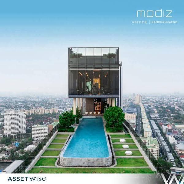 Modiz Rhyme Ramkhamhaeng, Bangkok, Ramkhamhaeng Road, Hua Mak, Bang Kapi, Bangkok, 1 Bedroom, 26 sqm, Single Detached House For Rent, by DD Asset (Thailand) Co.,Ltd, 500639584 - DDproperty.com