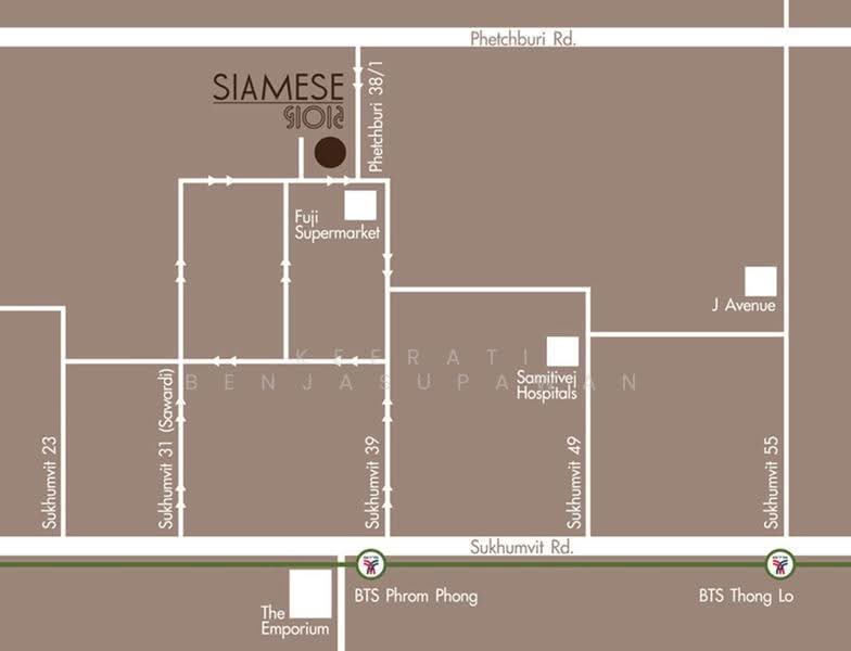 Siamese Gioia, Bangkok, Sukhumvit 31 Road, Khlong Tan Nua, Watthana, Bangkok, 1 Bedroom, 49 sqm, Condo For Sale, by Keerati Benjasupawan, 500640847 - DDproperty.com