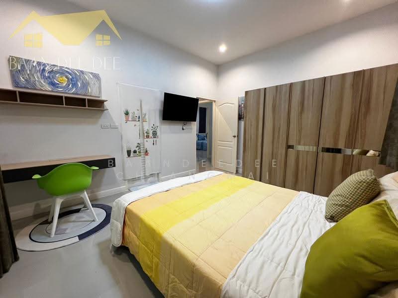 A house for rent near Big C Mae Hia, Chiang Mai Rental Price: 25,000 THB / month Property No.9H664, Chiang Mai, San Phak Wan, Hang Dong, Chiang Mai, 3 Bedrooms, 100 sqm, Single Detached House For Rent, by Baandeedee Chiangmai, 500641881 - DDproperty.com