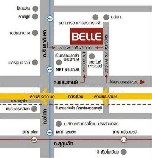 Belle Grand Rama 9, Bangkok, 131 Rama 9 Road, Huai Khwang, Bangkok, 1 Bedroom, 48 sqm, Condo For Rent, by Pichamon Chawbantard, 500643105 - DDproperty.com