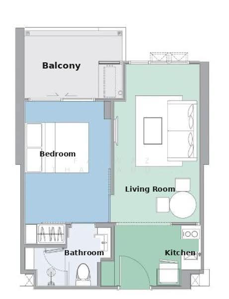 Skypark Celeste Laguna, Phuket, Choeng Thale, Thalang, Phuket, Studio, 39 sqm, Condo For Sale, by Fazwaz (Thailand) Co., Ltd., 500647436 - DDproperty.com