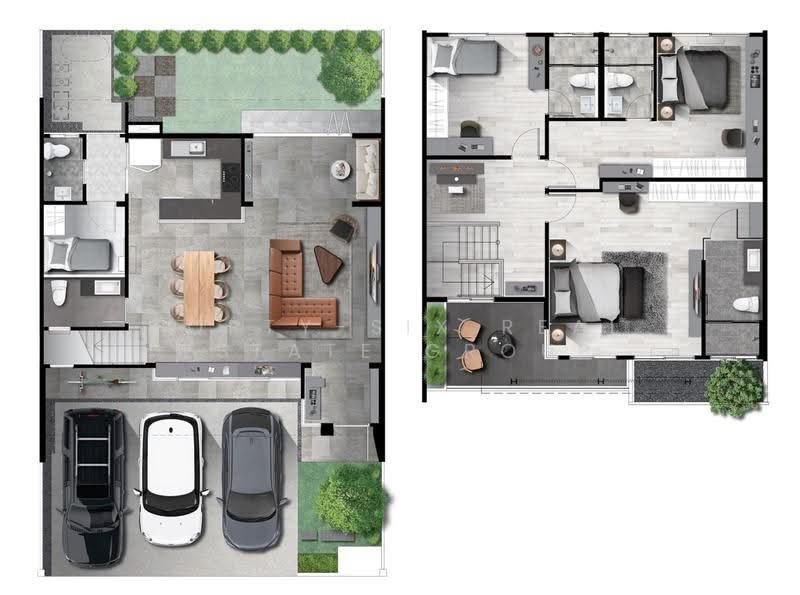 VIVE Bangna KM.7, Samut Prakan, Bang Na - Trat Road, Bang Kaeo, Bang Plee, Samut Prakan, 3 Bedrooms, 225 sqm, Townhouse For Rent, by Forty-Six Real Estate Group, 500647546 - DDproperty.com