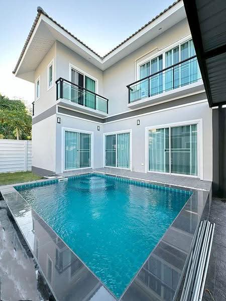 Luxury Pool Villa for Rent near Mae Kuang Market,Chiang Mai Rental Price: 30,000 THB/month No.12P019, Chiang Mai, San Na Moeng, San Sai, Chiang Mai, 3 Bedrooms, 150 sqm, Single Detached House For Rent, by Baandeedee Chiangmai, 500647849 - DDproperty.com