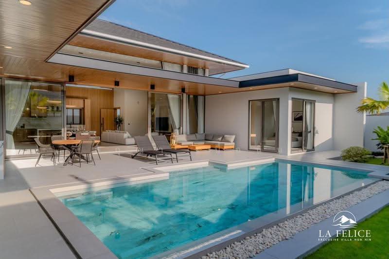 La Felice Villa Hua Hin : ลา เฟลิซ หัวหิน, ประจวบคีรีขันธ์, ซอย หัวนา 21, ทับใต้, หัวหิน, ประจวบคีรีขันธ์, 350 ตร.ม., บ้านเดี่ยว ขาย, โดย สกุณา เนื้อนิ่ม, 500647924 - DDproperty.com