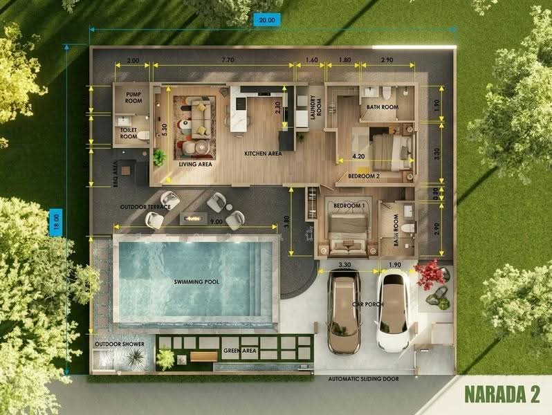 Narada Pool Villas : นราดา พูล วิลล่า, ประจวบคีรีขันธ์, ปากน้ำปราณ, ปราณบุรี, ประจวบคีรีขันธ์, 229 ตร.ม., วิลล่า ขาย, โดย สกุณา เนื้อนิ่ม, 500651405 - DDproperty.com
