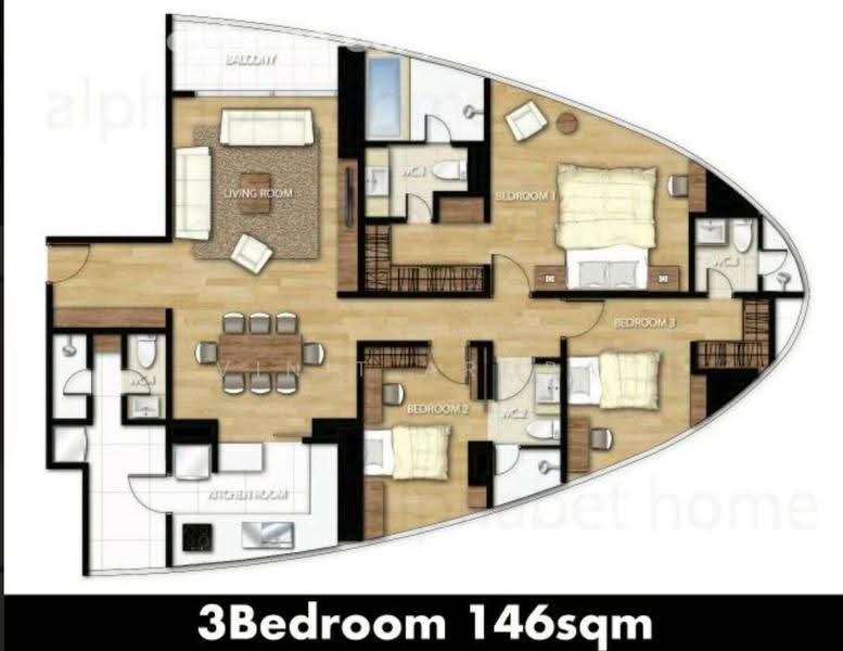 Millennium Residence, Bangkok, Sukhumvit Road, Khlong Toei, Bangkok, 3 Bedrooms, 146 sqm, Condo For Rent, by Vinit Arora, 500654206 - DDproperty.com