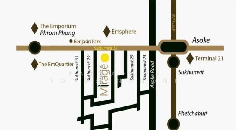 Mirage Sukhumvit 27, Bangkok, 6 Soi Sukhumvit 27, Khlongtoei Nua, Watthana, Bangkok, 2 Bedrooms, 66 sqm, Condo For Rent, by Pattaporn Yongsungnone, 500654454 - DDproperty.com