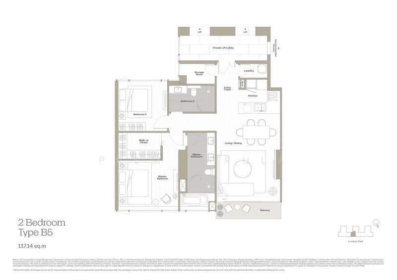 Dusit Central Park (Residences), Bangkok, 946 Rama 4 Road, Silom, Bang Rak, Bangkok, 2 Bedrooms, 117 sqm, Condo For Sale, by Prem Narula, 500656698 - DDproperty.com