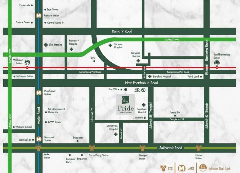 The Niche Pride Thonglor-Phetchaburi, Bangkok, New Petchaburi Road, Bang Kapi, Huai Khwang, Bangkok, 1 Bedroom, 35 sqm, Condo For Rent, by Vinit Arora, 500659554 - DDproperty.com