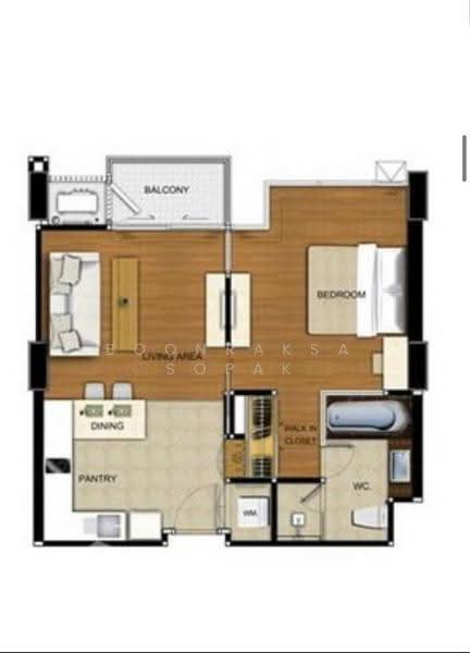 The Address Sukhumvit 61, Bangkok, 22 Soi Sukhumvit 61 Sukhumvit Road, Khlong Tan Nua, Watthana, Bangkok, 1 Bedroom, 47 sqm, Condo For Rent, by Boonraksa Sopak, 500662263 - DDproperty.com