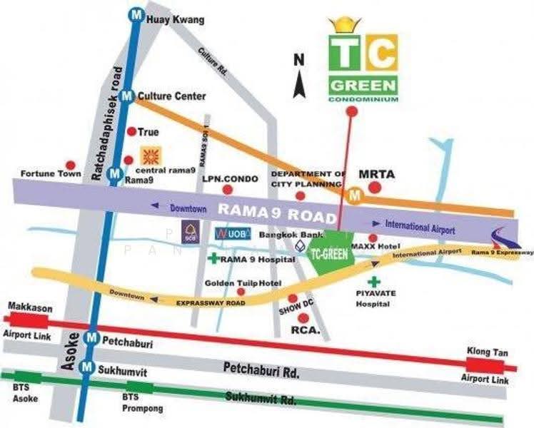 TC Green Rama 9, Bangkok, Rama 9 Road, Huai Khwang, Bangkok, 1 Bedroom, 39 sqm, Condo For Sale, by Pawanrat Panchawanon, 500662297 - DDproperty.com