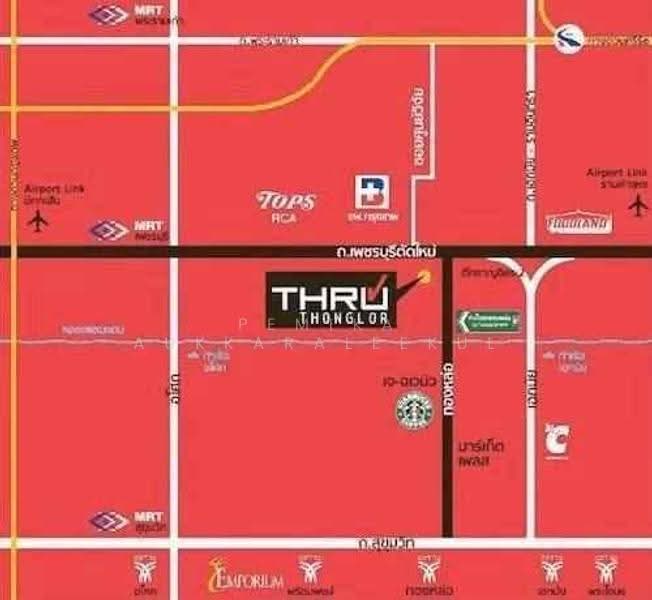 Thru Thonglor, Bangkok, Petchaburi Road, Bang Kapi, Huai Khwang, Bangkok, 2 Bedrooms, 67 sqm, Condo For Sale, by Pemika Aukkaraleekul, 500663143 - DDproperty.com