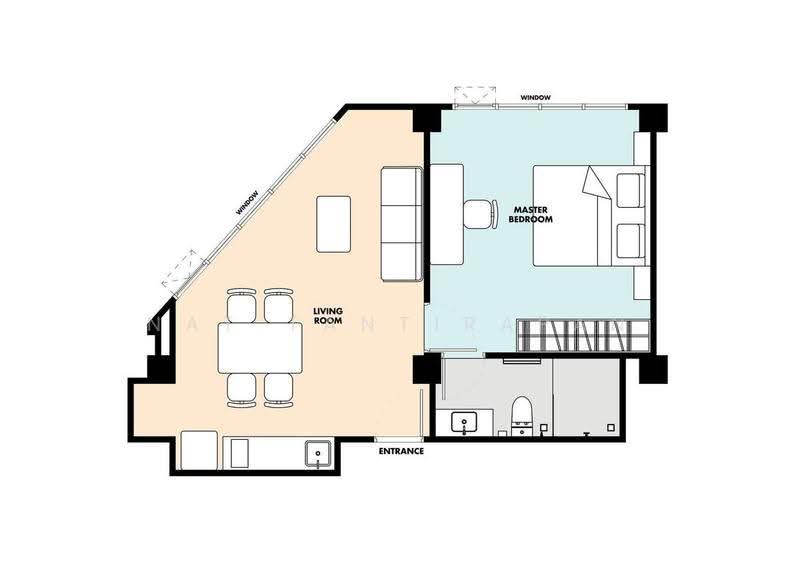 YOLK Residences, Bangkok, 121 129 Surawong Road, Suriyawong, Bang Rak, Bangkok, 1 Bedroom, 46 sqm, Apartment For Rent, by Nat Tantirapan, 500665166 - DDproperty.com