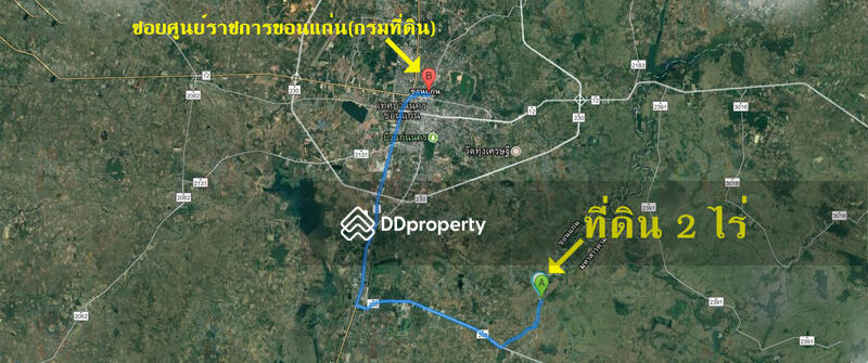 Vacant land next to a paved road, from Ban Non Tun to Ban Khok Klang, Khon Kaen, , Don Han, Muang Khon Kaen, Khon Kaen, , 3,200 sqm, Land For Sale, by ธีระชัย อมรเพชรสถาพร, 5007545 - DDproperty.com