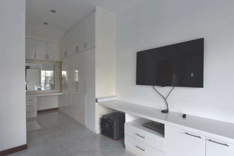 Master bedroom cabinets and workdesk