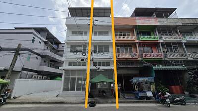 ขาย - ขาย อาคารพาณิชย์ ตึกแถว 3ชั้นครึ่ง + ดาดฟ้า 15 ตารางวา ซอย บรมราชชนนี70 ศาลาธรรมสพน์ ทวีวัฒนา, กรุงเทพ